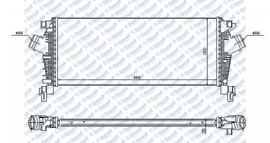 ORIS IOP504030 Brazing Intercooler Opel Insignia 1.4i 08- 666×282x30  ####